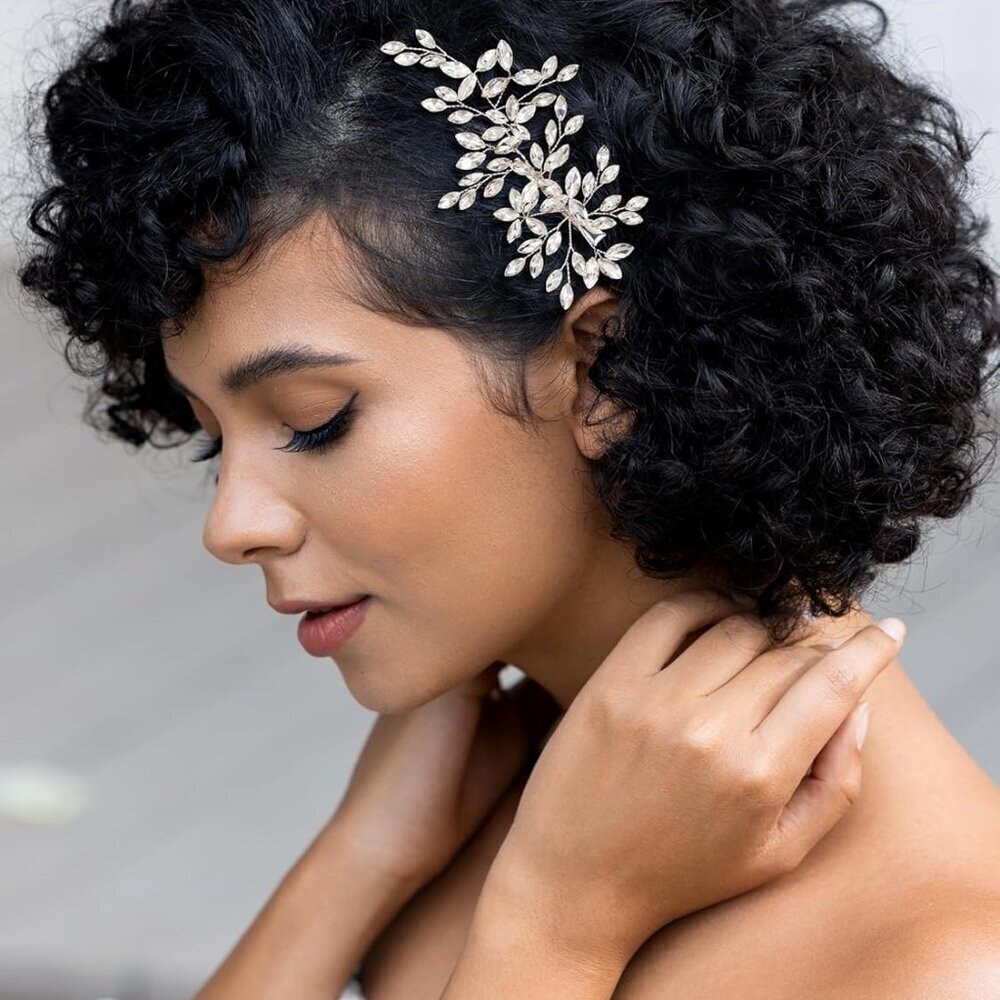 Rhinestone Wedding Hair Comb Bridal Side Comb Crystal Hair Accessories Women Gir